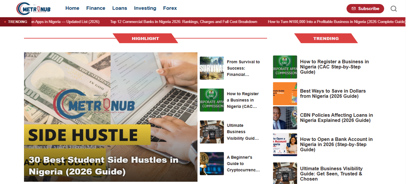 Finance & Business Media Platform