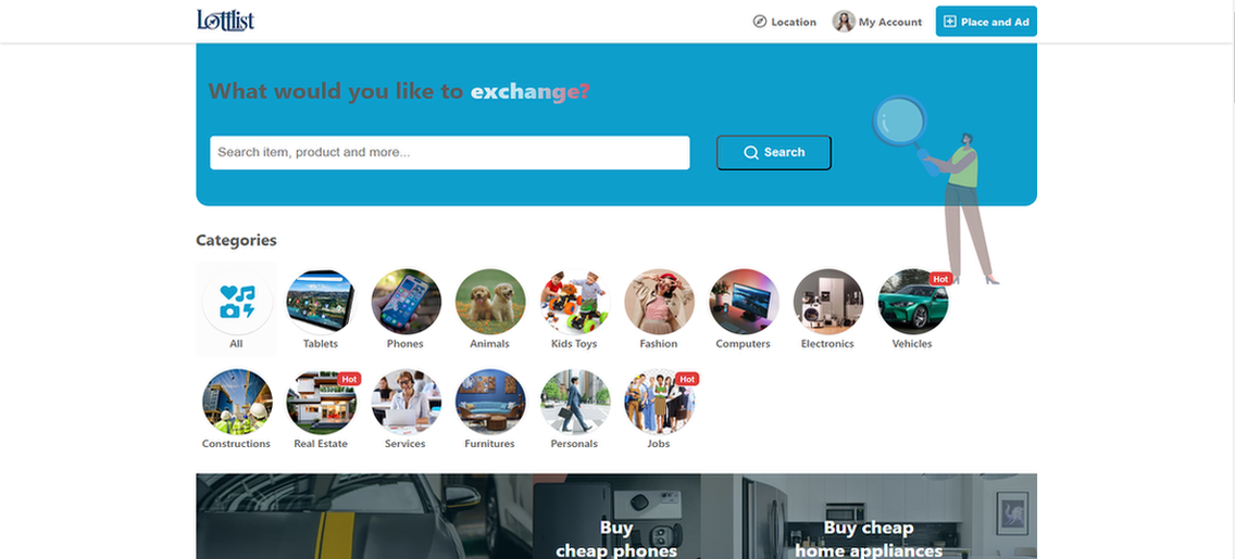 Lottlist Marketplace