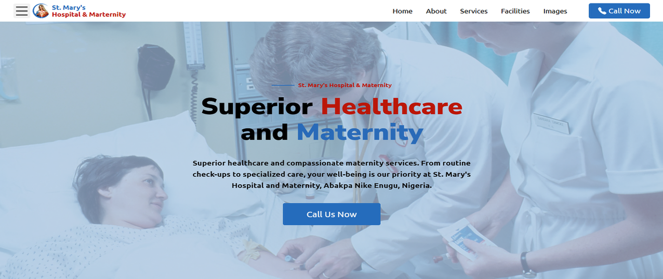 Transforming Healthcare Online: The St. Mary's Hospital and Maternity Website Development Story
