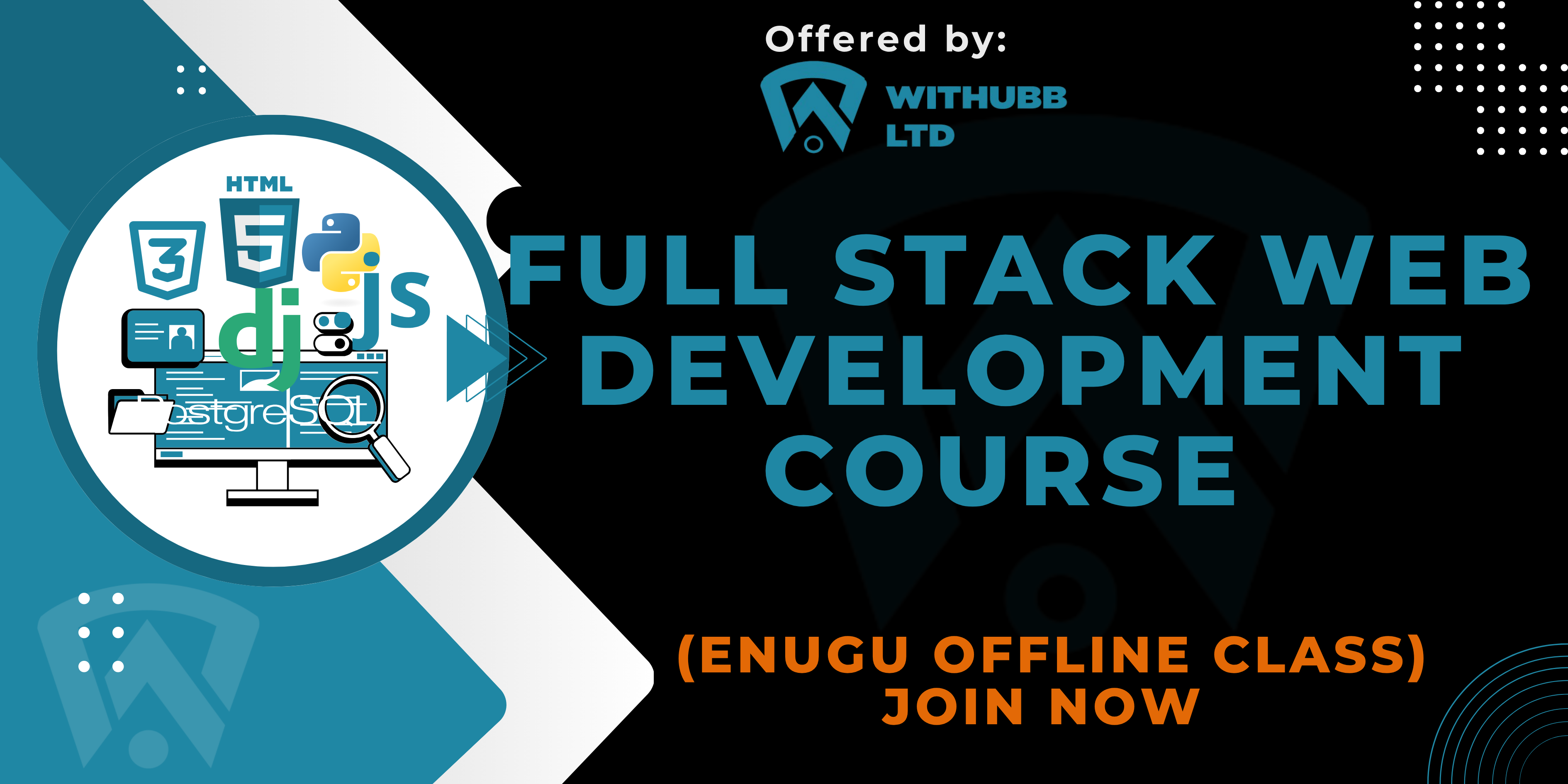 Withubb Full Stack Web Development Course Offline – Enugu Course Image