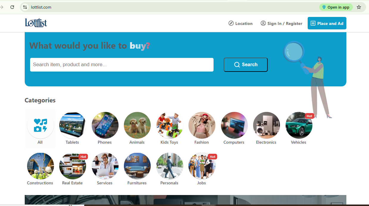 Lottlist Marketplace